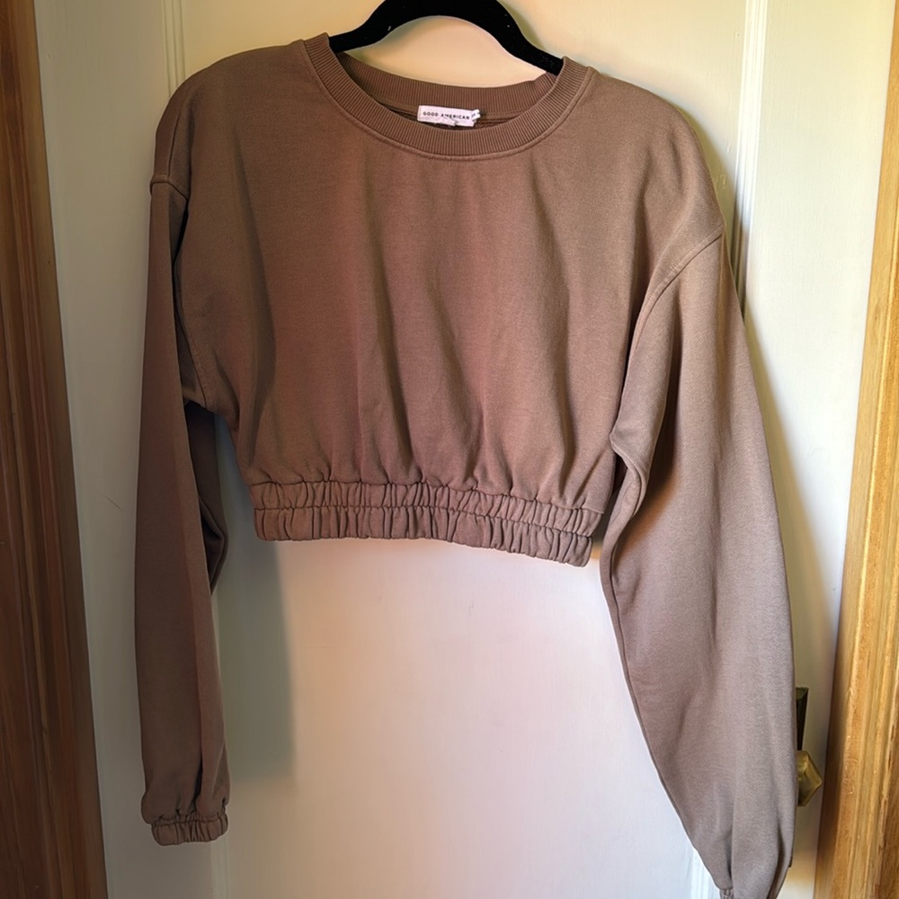 Good American crop sweatshirt size 1